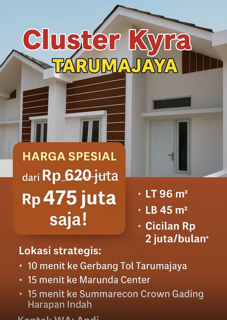 Dijual Rumah murah Bekasi