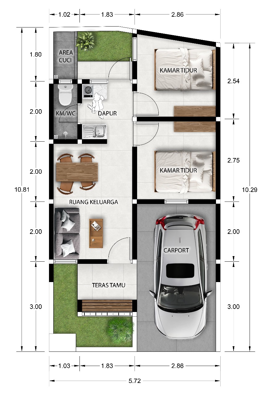 Rumah dijual Pandaan