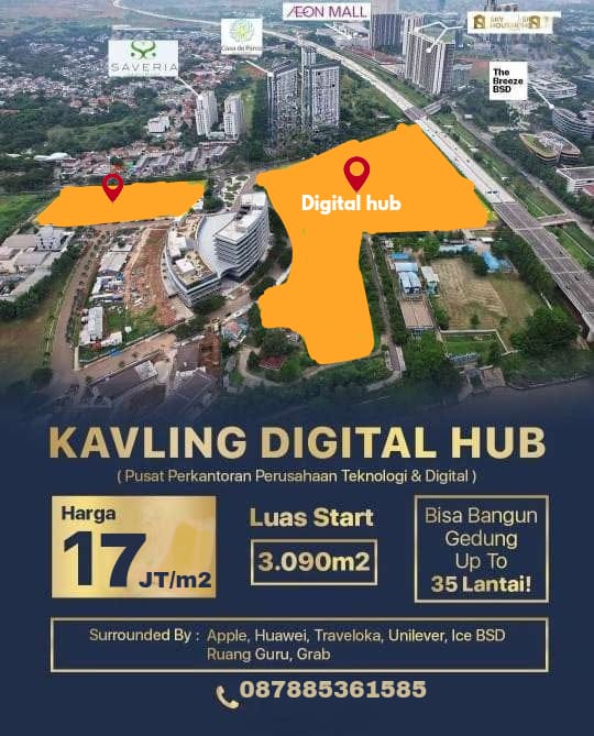 Jual kavling BSD